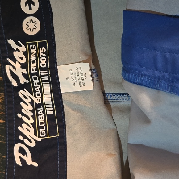 Piping Hot Global Board Riding Men's Blue Swim Shorts Size 38 - Picture 3 of 4